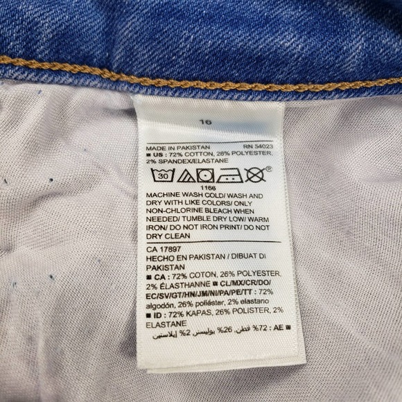 Old Navy Jeans Womens 16 Blue Denim Medium Wash Rockstar Super Skinny - Picture 9 of 14